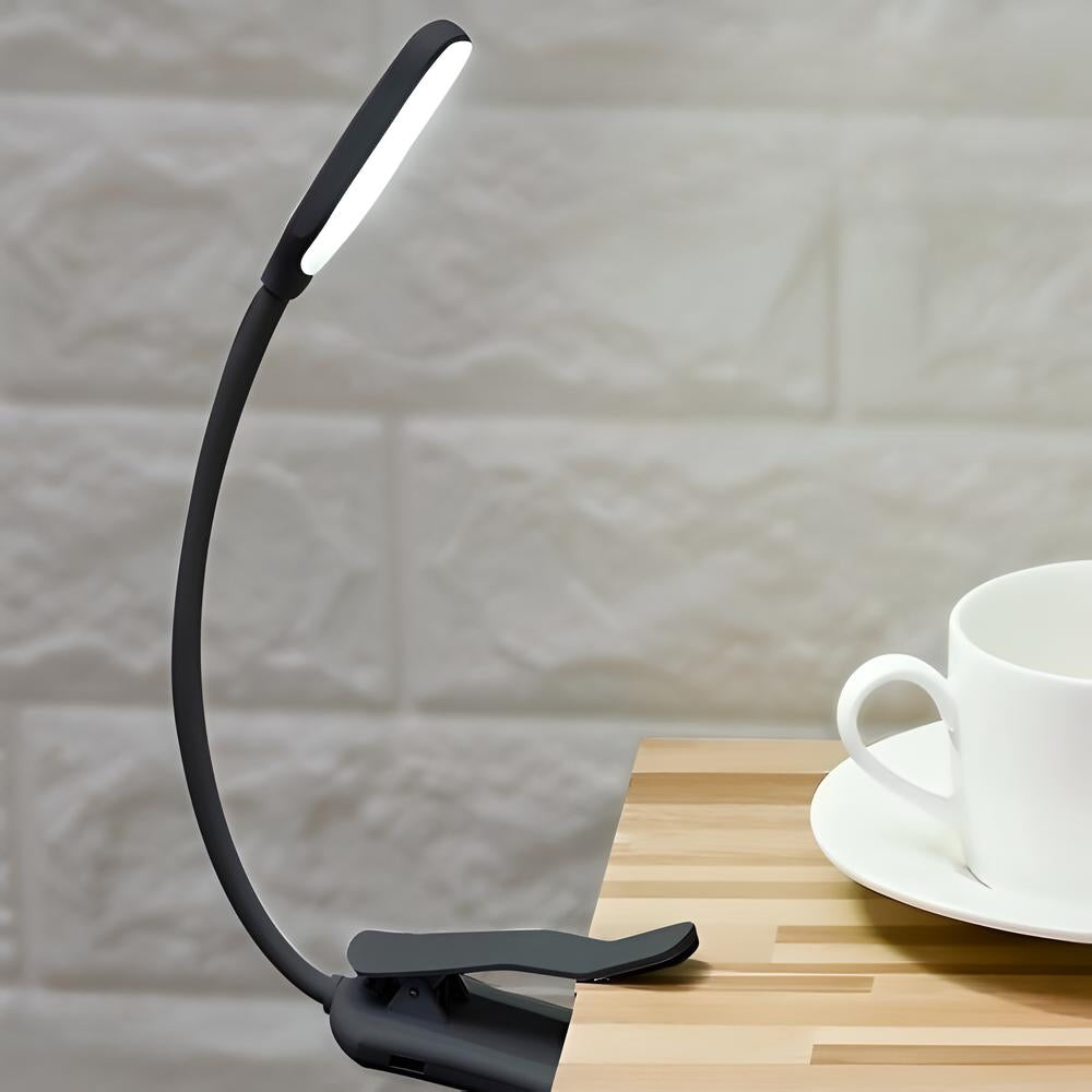 Bærbar LED-lampe med klemme