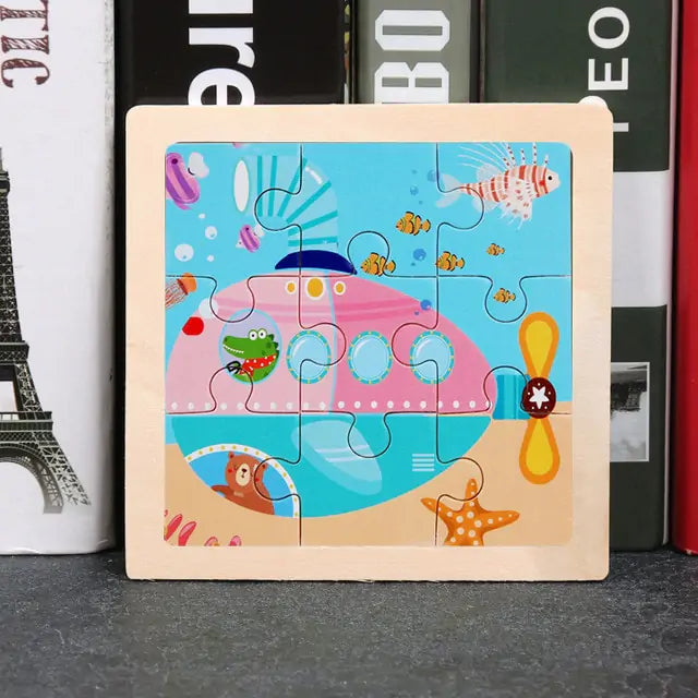 Children's Toys Wooden 3D Puzzle