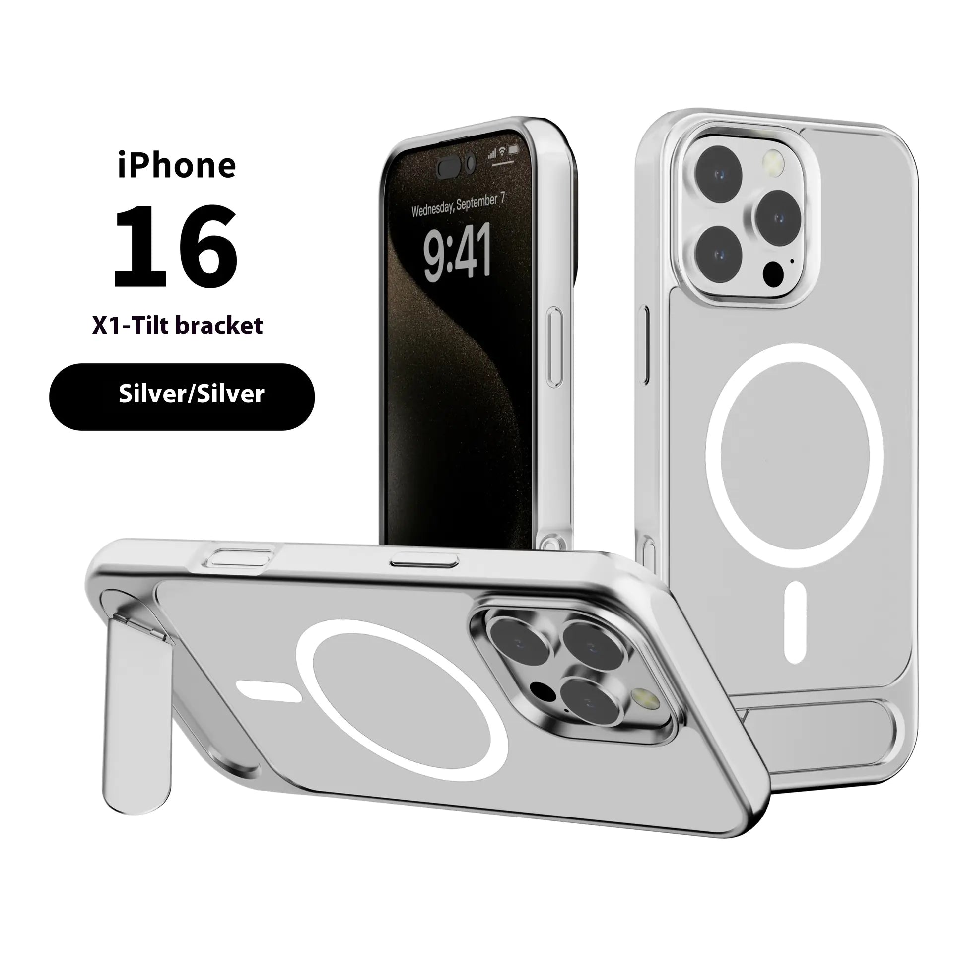 iPhone cover med stand og MagSafe – i flere farver (iPhone 13–16)