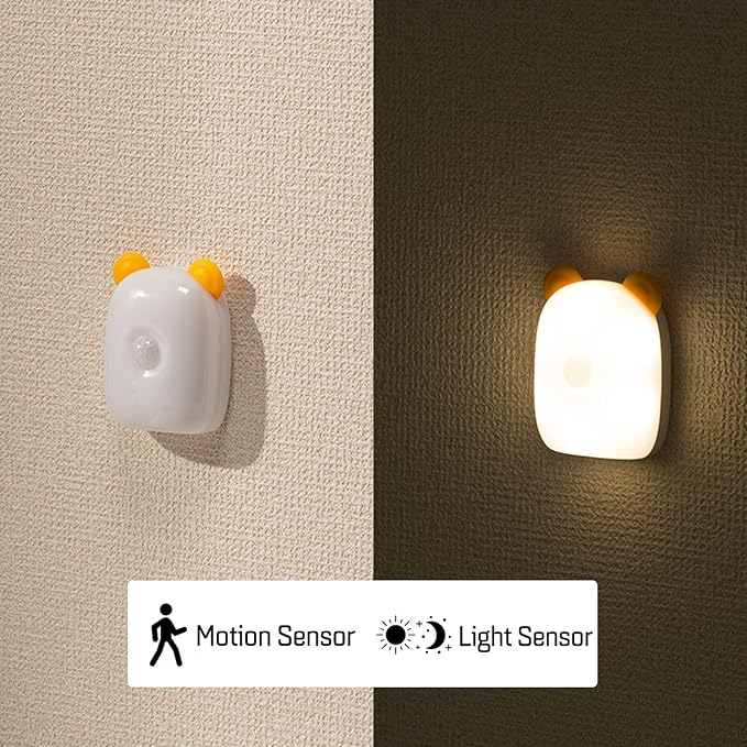Natlampe med bevægelsessensor