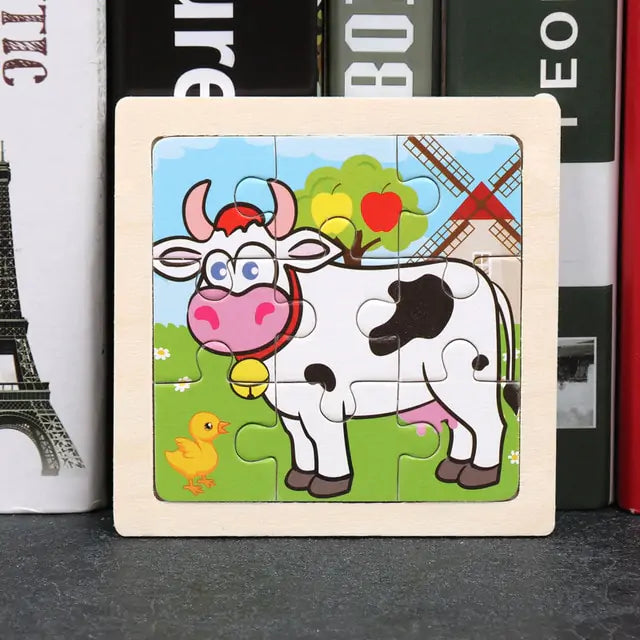Children's Toys Wooden 3D Puzzle