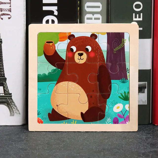 Children's Toys Wooden 3D Puzzle