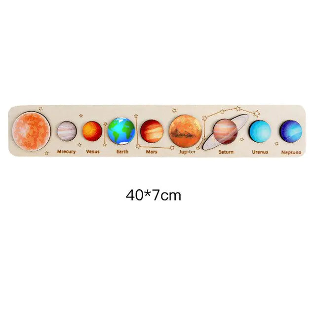 Solar System Wooden Puzzles For Toddlers