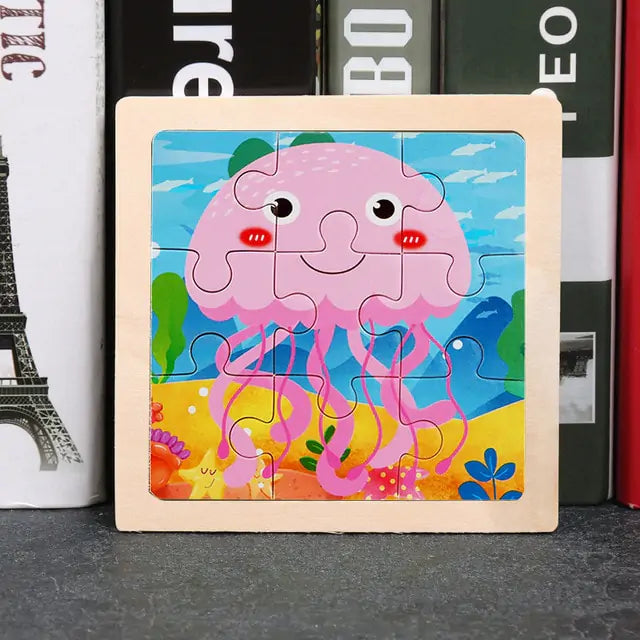 Children's Toys Wooden 3D Puzzle
