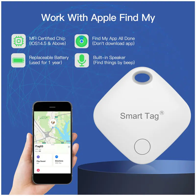 Apple Smart Tag GPS tracker til kæledyr og ejendele