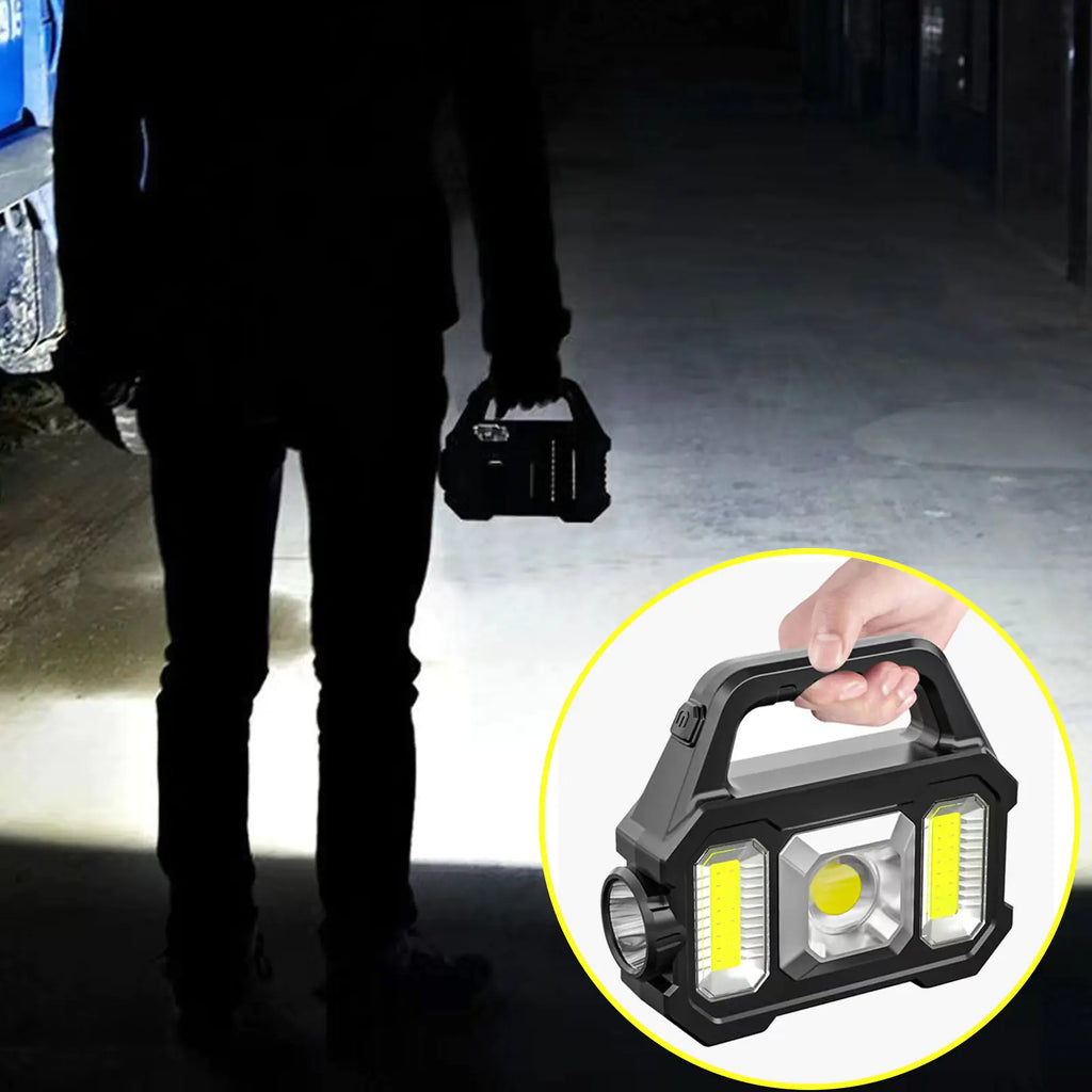 Solar + USB Genopladelig Campinglygte
