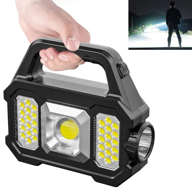 Solar + USB Genopladelig Campinglygte
