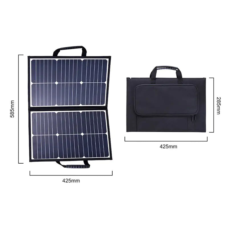 Bærbart Foldbart Solcellepanel - 42W