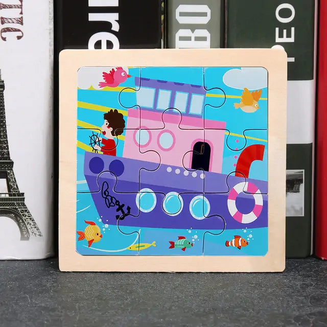 Children's Toys Wooden 3D Puzzle