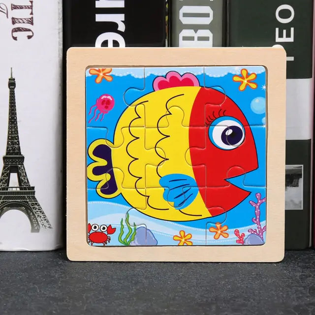 Children's Toys Wooden 3D Puzzle