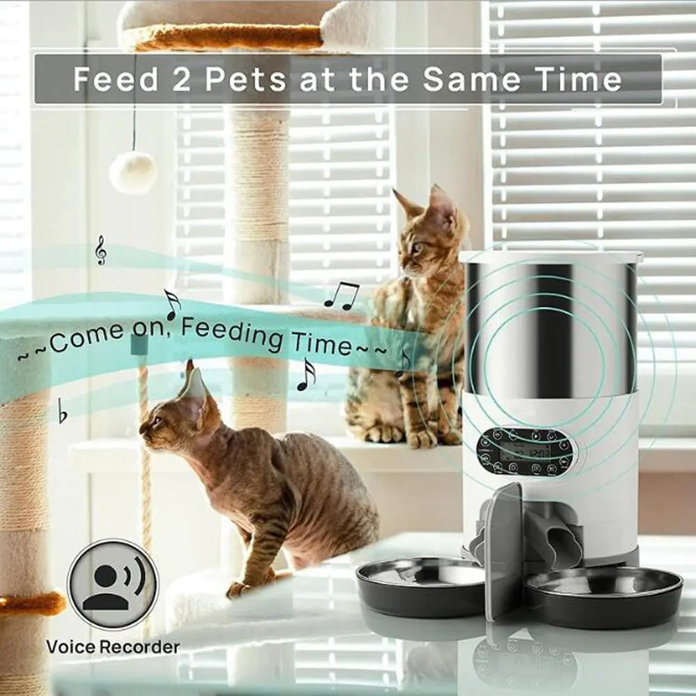 Intelligent foderautomat til hund og kat