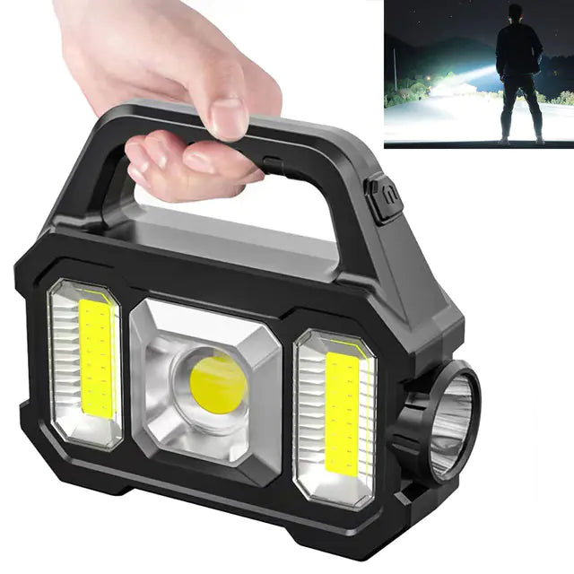 Solar + USB Genopladelig Campinglygte
