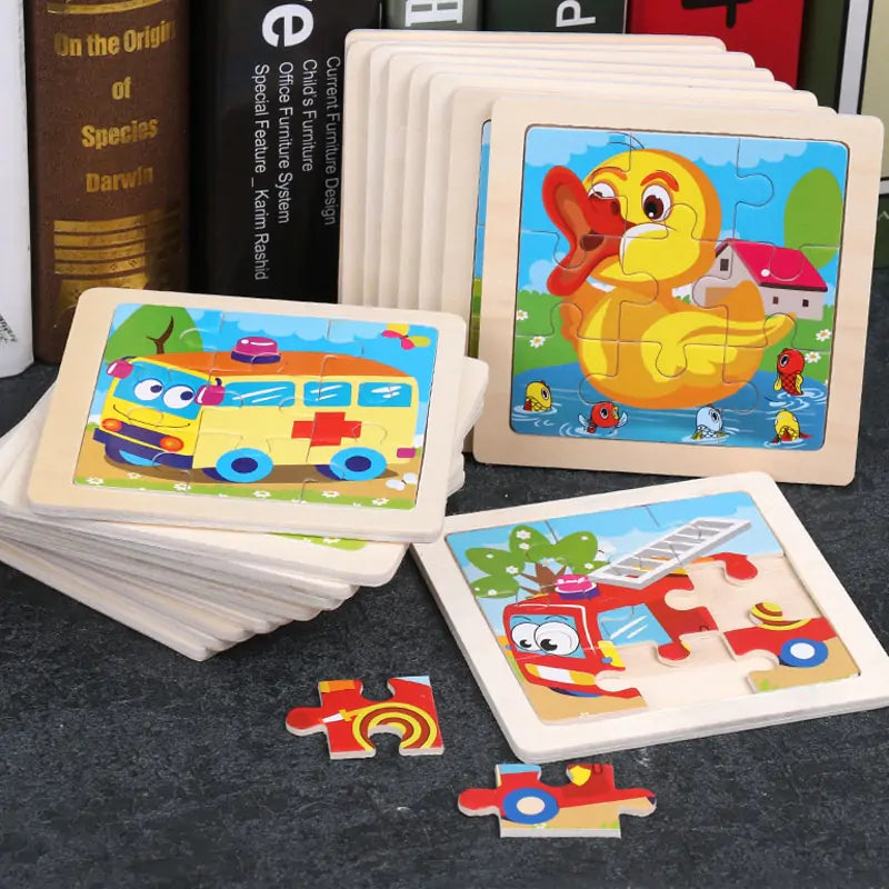 Children's Toys Wooden 3D Puzzle